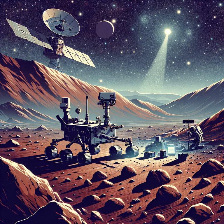 Banner for NASA's Orbiter Snaps Curiosity in Action: A Glimpse into Martian Exploration