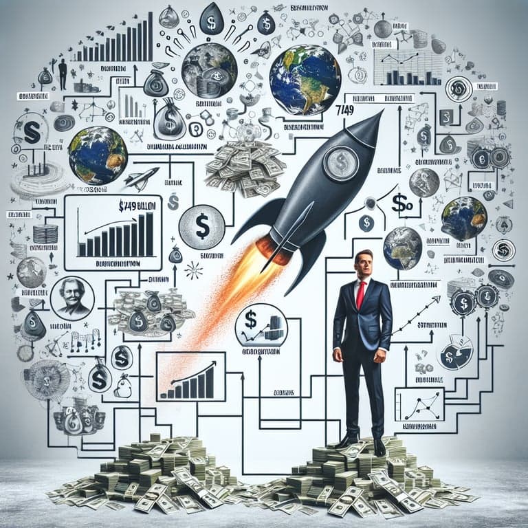 Banner for Elon Musk's Net Worth Rockets to $749 Billion!