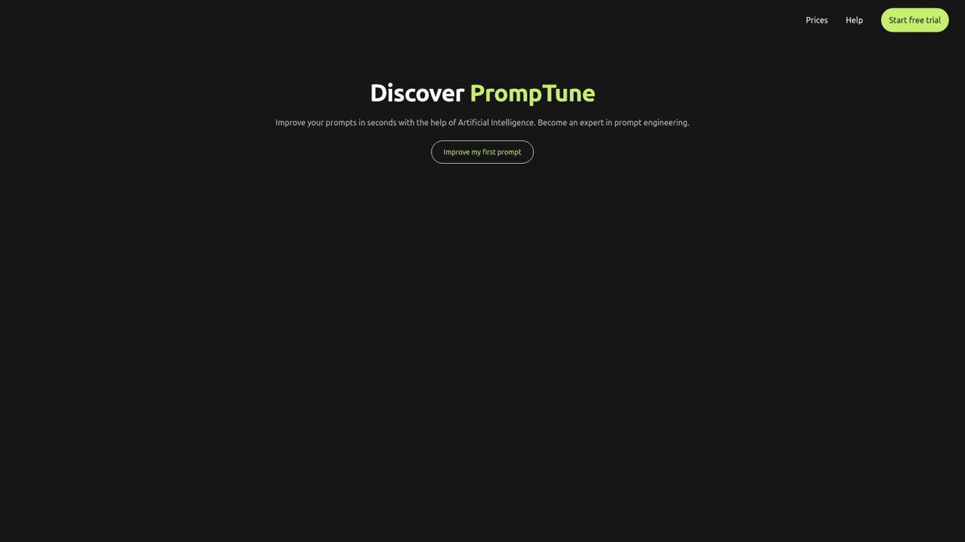 PromptTune screenshot