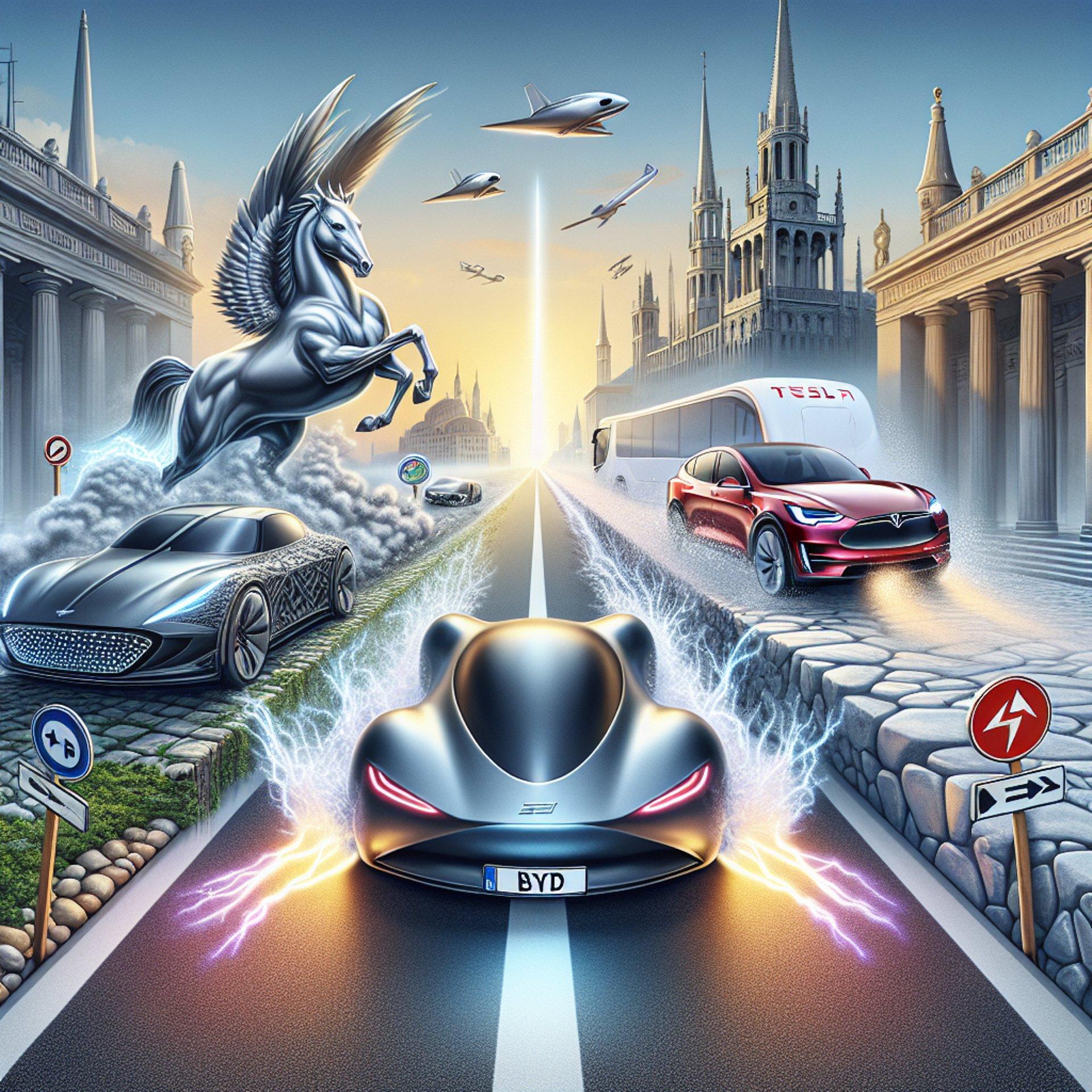 Banner for Tesla's European Tumble: EV Sales Stumble as BYD Speeds Ahead!