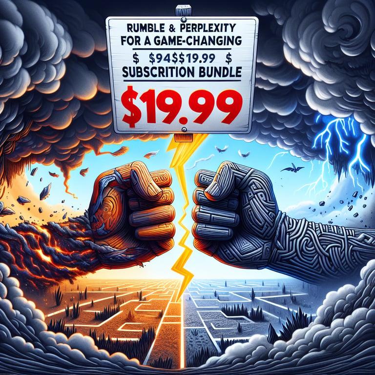 Banner for Rumble and Perplexity Unite for a Game-Changing $19.99 Subscription Bundle