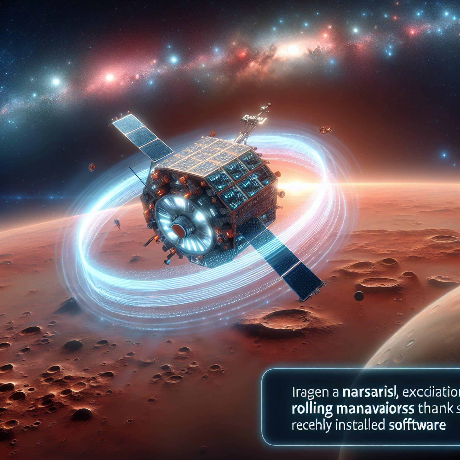 Banner for NASA's Mars Orbiter Learns New Tricks: Software Update Allows Rolling Maneuvers