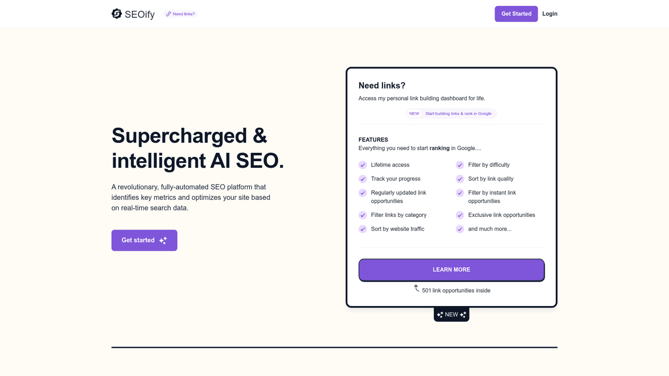 SEOify screenshot