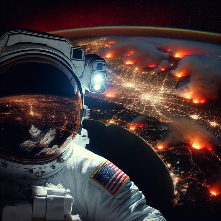 Banner for NASA Astronaut Snaps Stunning Views of LA Wildfires From Space