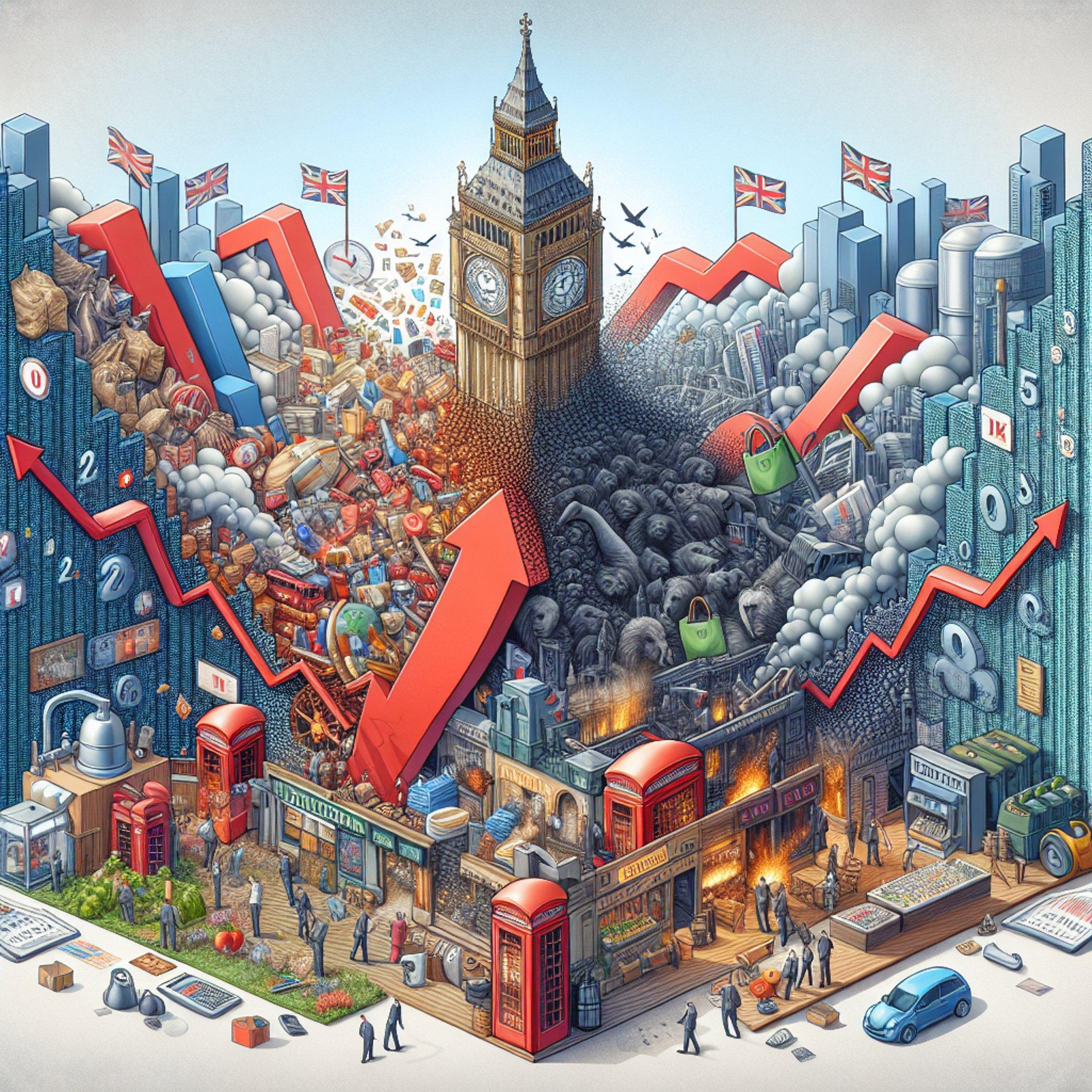 Banner for UK Economy Shows Signs of Recovery Amid Inflation Woes