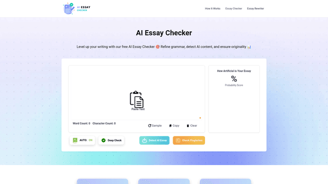Thumbnail image for AI Essay Checker