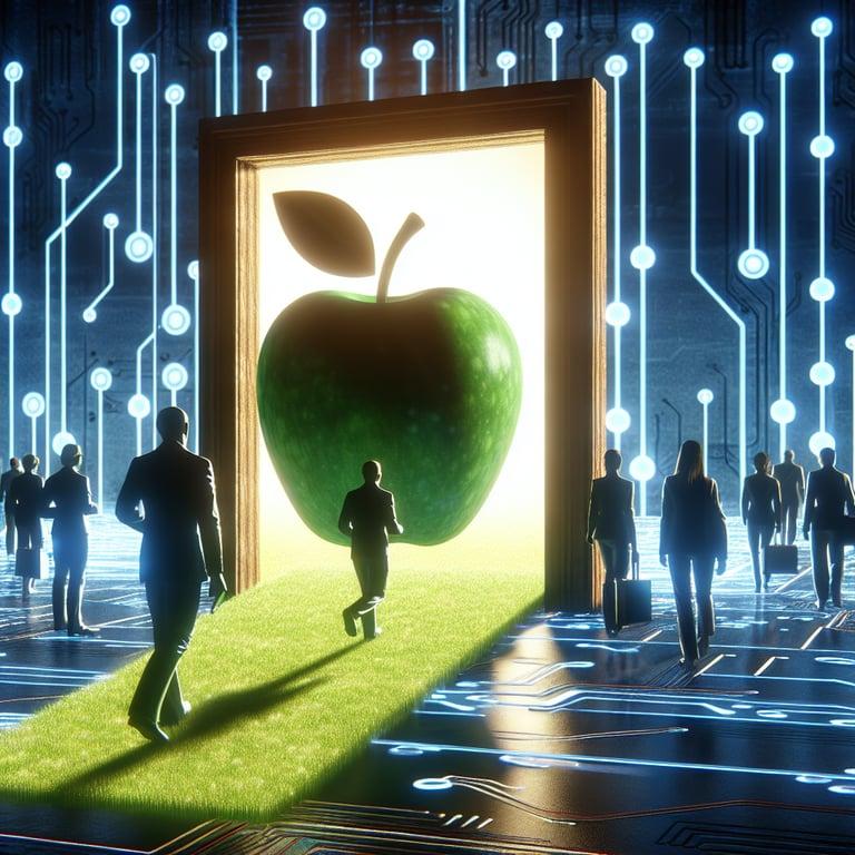 Banner for Apple's Bold Step into AI: Meet the 'Answers, Knowledge, and Information' Team