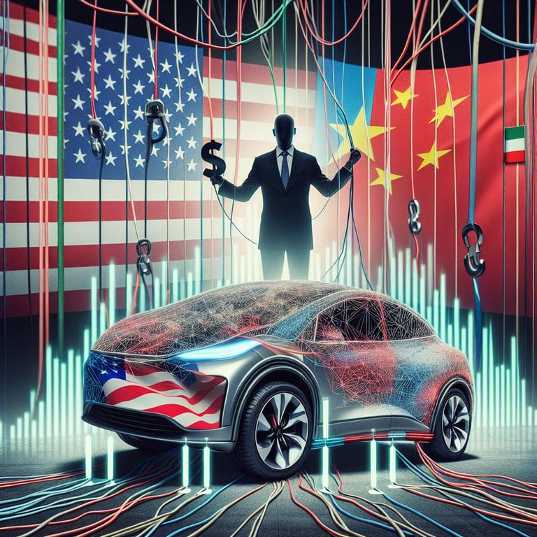 Banner for Tesla's Stock Stumbles Amidst U.S.-China Trade Tensions and Musk's Political Entanglements