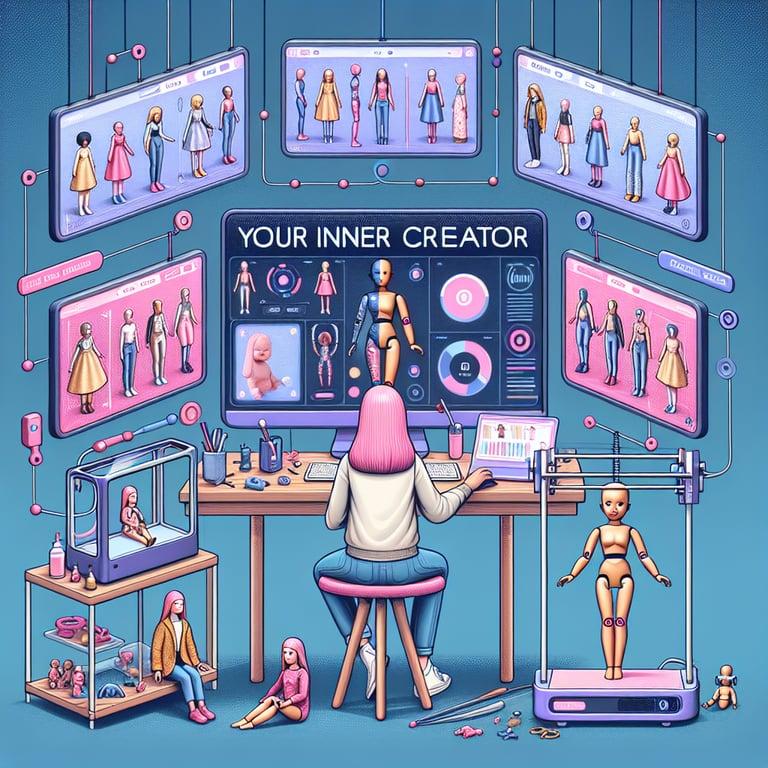 Banner for Unleash Your Inner Creator with AI: Now You Can Make Your Own Barbie-Style Doll!