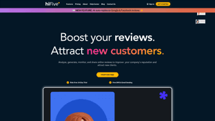 HiFive landing page screenshot