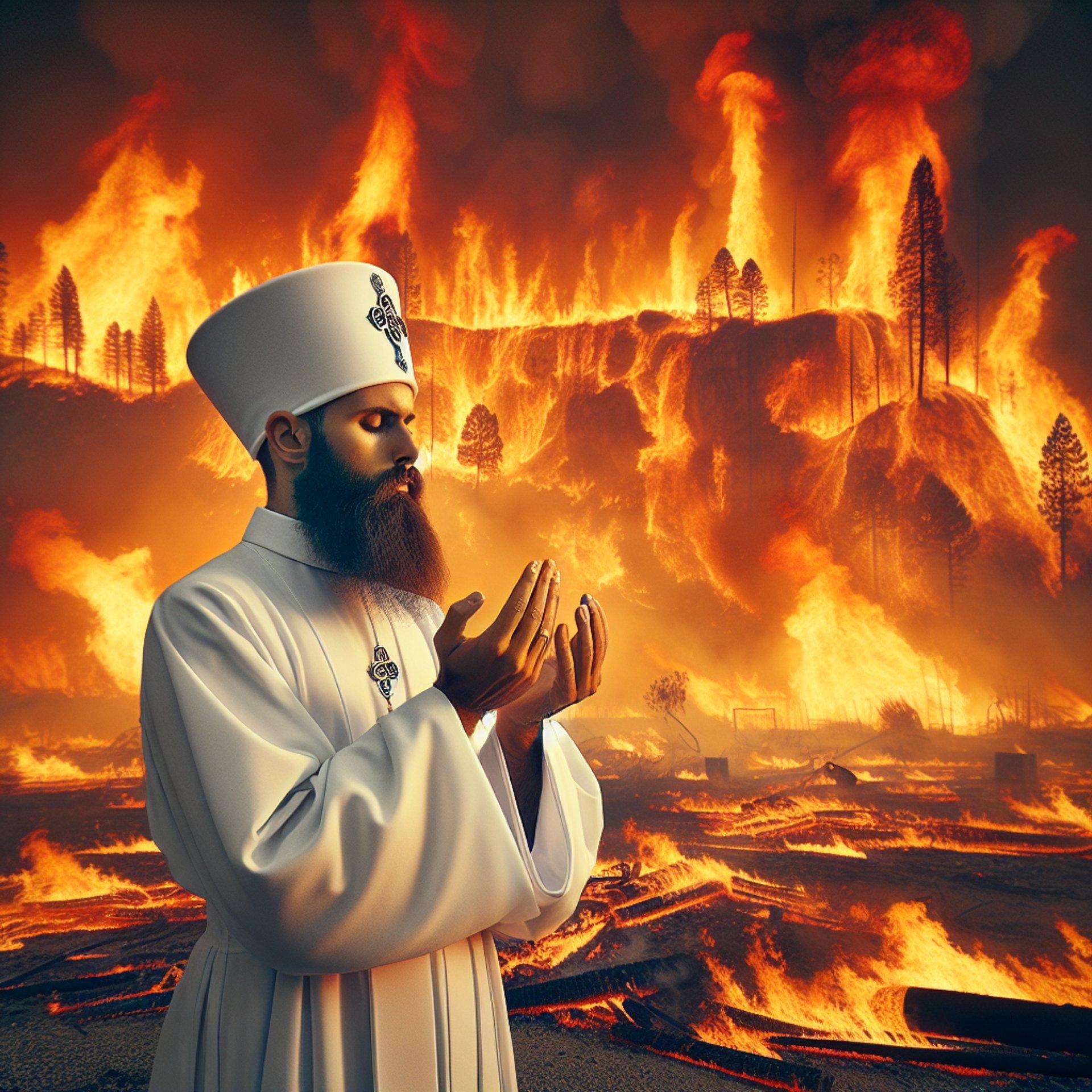 Banner for Pope Francis Offers Prayers Amidst Devastating California Wildfires