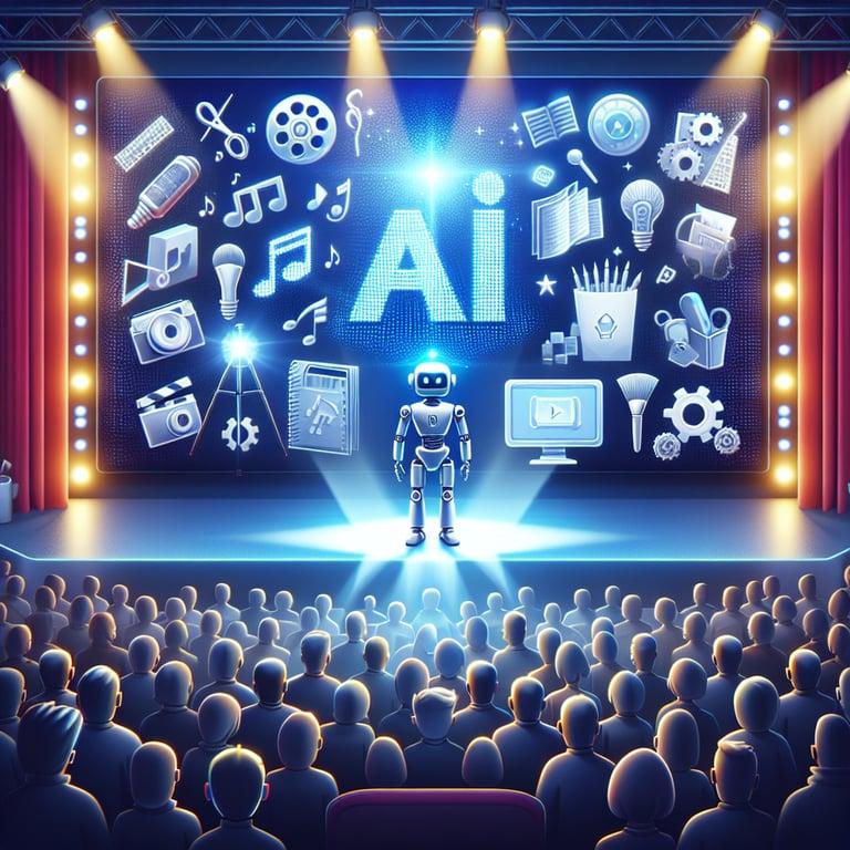 Banner for AI Takes Center Stage in Entertainment: Revolutionizing Creativity and Data Protection