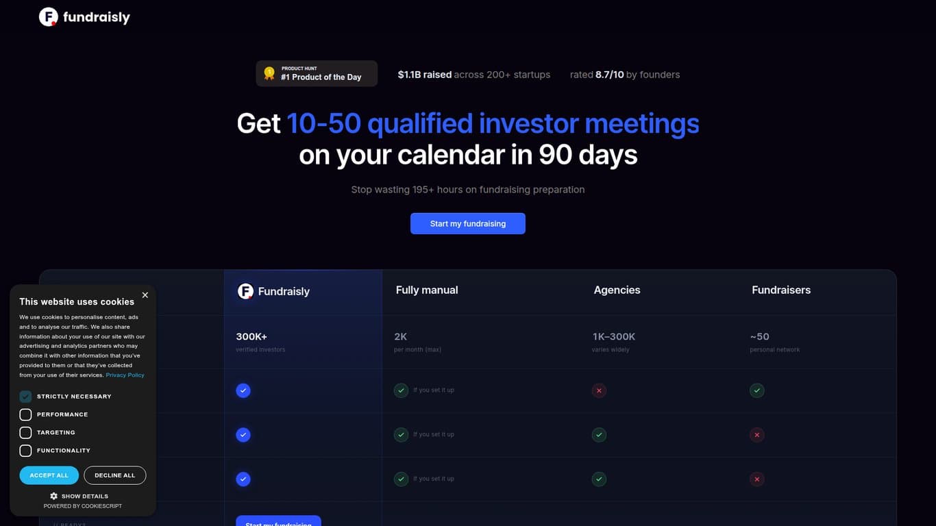 Fundraisly screenshot