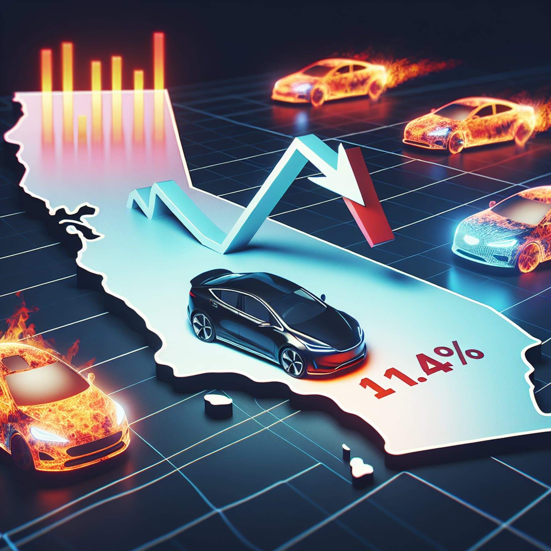 Tesla Faces 11.4% Sales Dip in California as Competition Heats Up