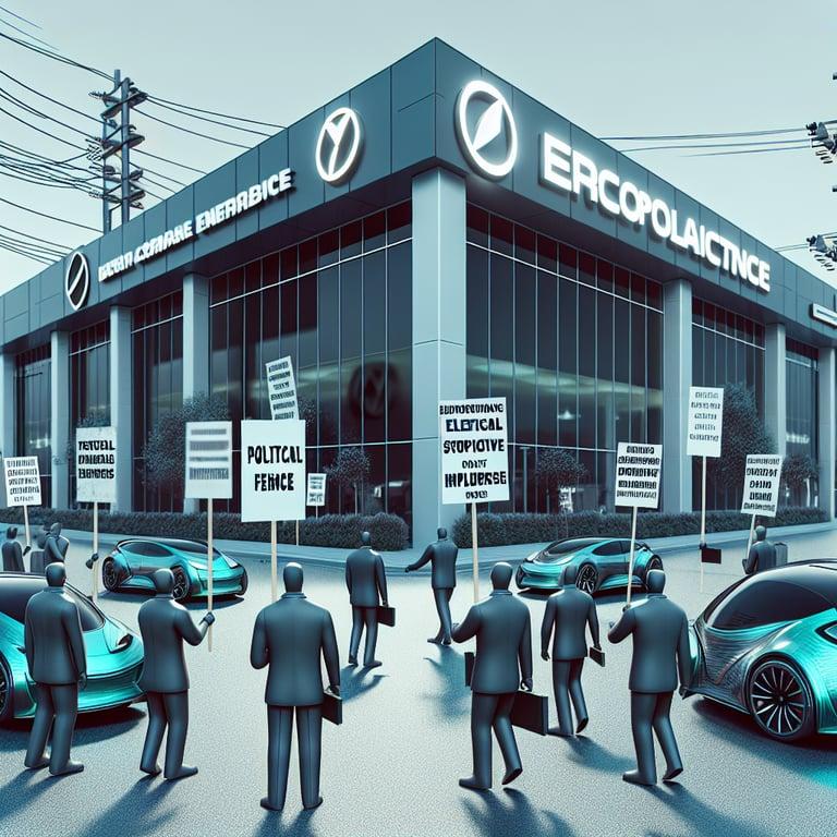 Banner for Tesla Takedown: Protesters Target Elon Musk's Political Influence at Tempe Dealership