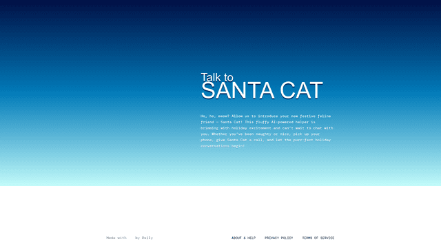 Thumbnail image for Talk to Santa Cat