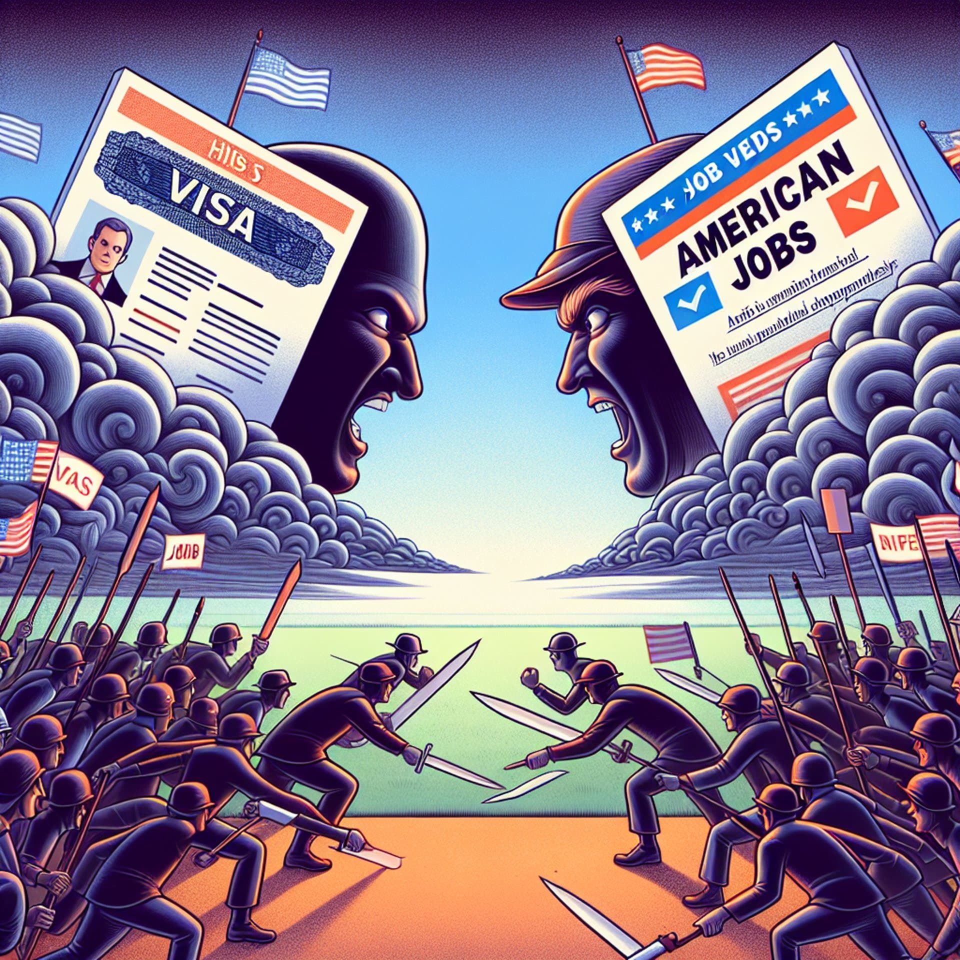Banner for Trump vs. H-1B: The Battle Over Visas and American Jobs