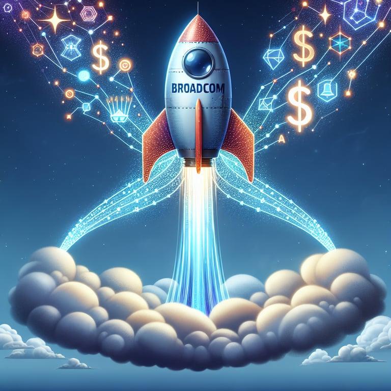 Banner for Broadcom Rockets to New Heights: AI Demand Fuels Sales Surge