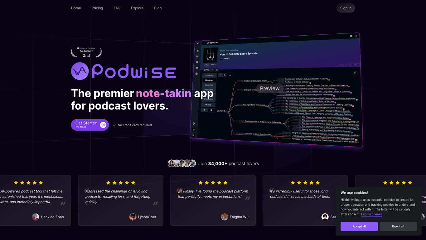 Podwise screenshot