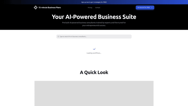 Thumbnail image for 15-minute Business Plans