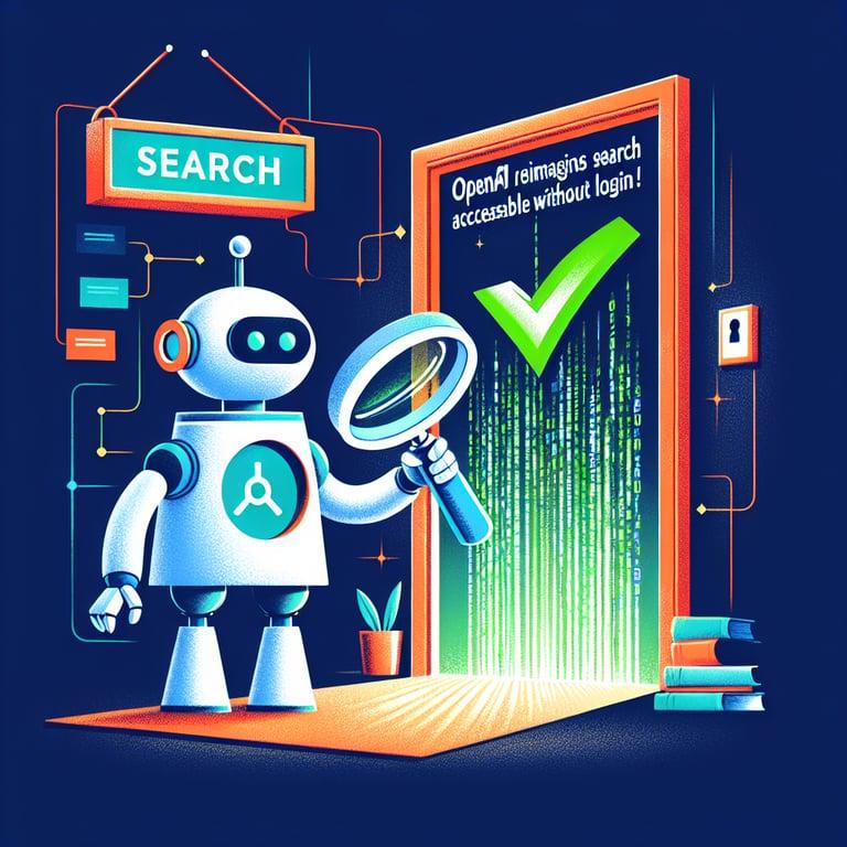 Banner for OpenAI Reimagines Search: ChatGPT Now Accessible Without Login!