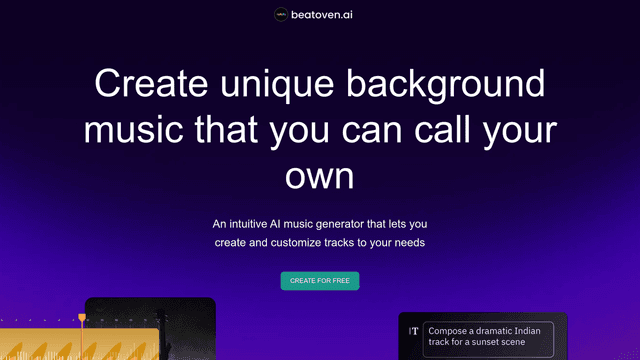 Thumbnail image for Beatoven.ai