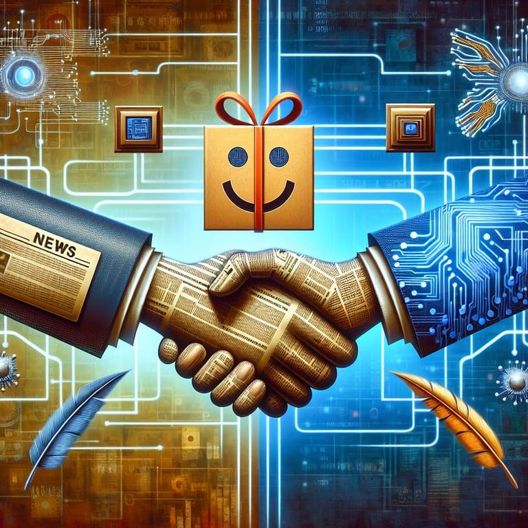 Banner for The New York Times & Amazon Shake Hands on New AI Content Licensing Deal!