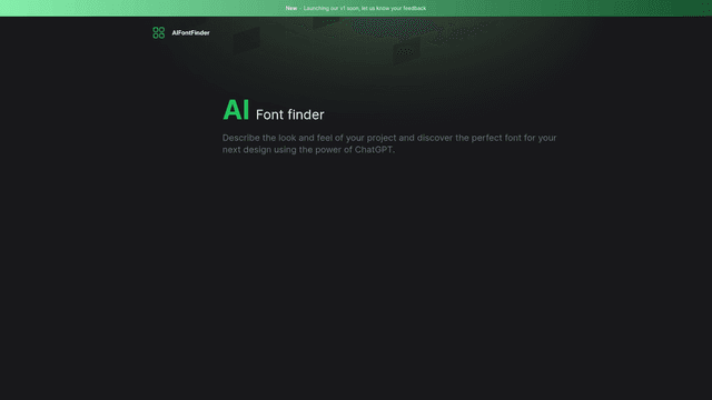 Thumbnail image for AI Font finder