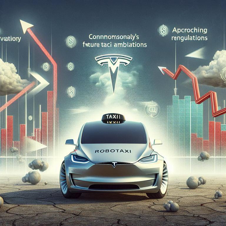 Banner for Tesla's Robotaxi Ambitions: Stock Price Fluctuations and Regulatory Challenges Ahead