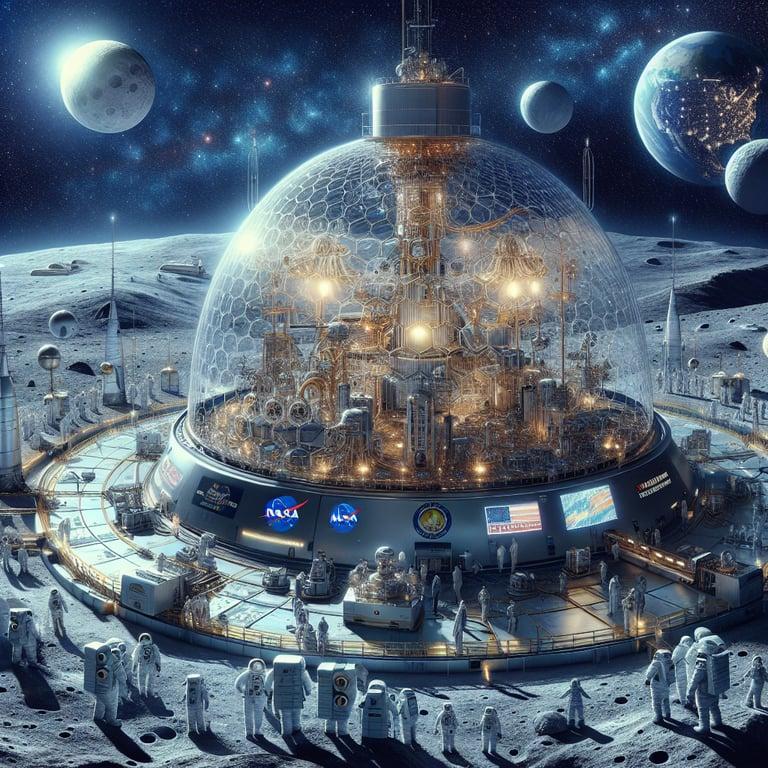 Banner for NASA's Bold Lunar Leap: A Nuclear Reactor on the Moon by 2030!