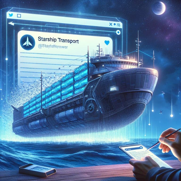 Banner for Elon Musk's Cryptic Tweet Decoded: A New 'SpaceX' Barge for Starship Transport