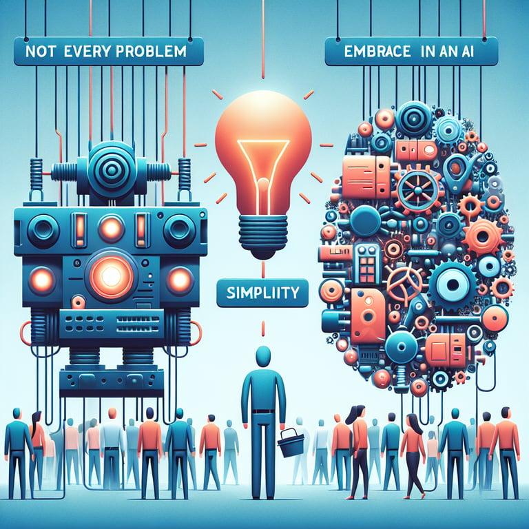 Banner for Not Every Problem Needs an LLM: Embrace Simplicity in AI!