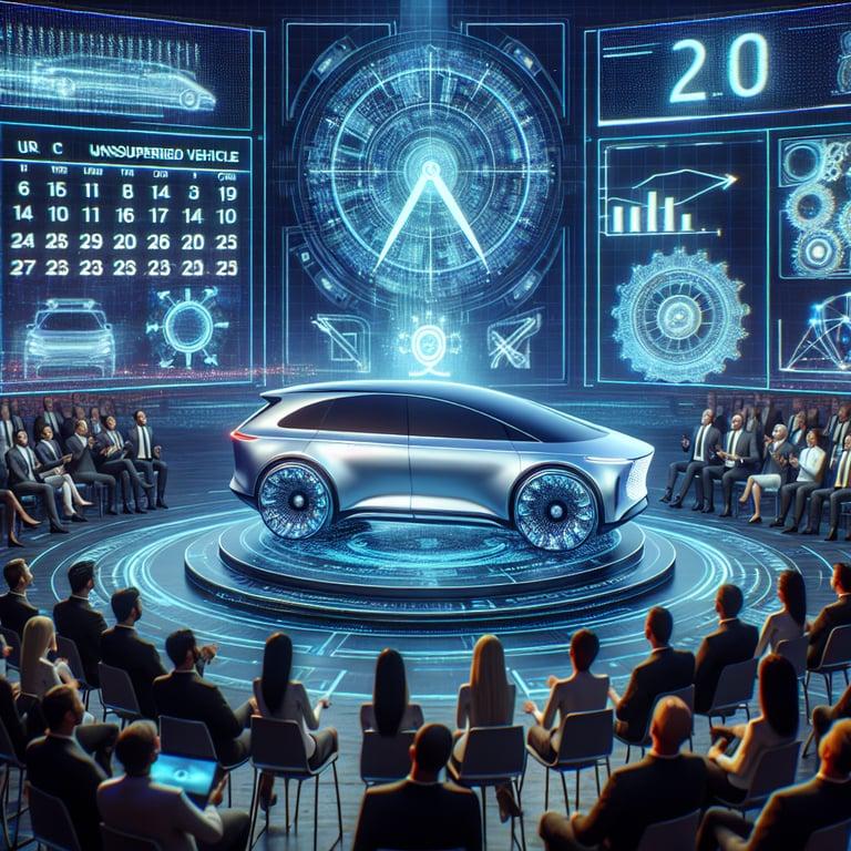 Banner for Elon Musk Unveils 'Insane' Timeline for Tesla's Unsupervised Full Self-Driving Feature