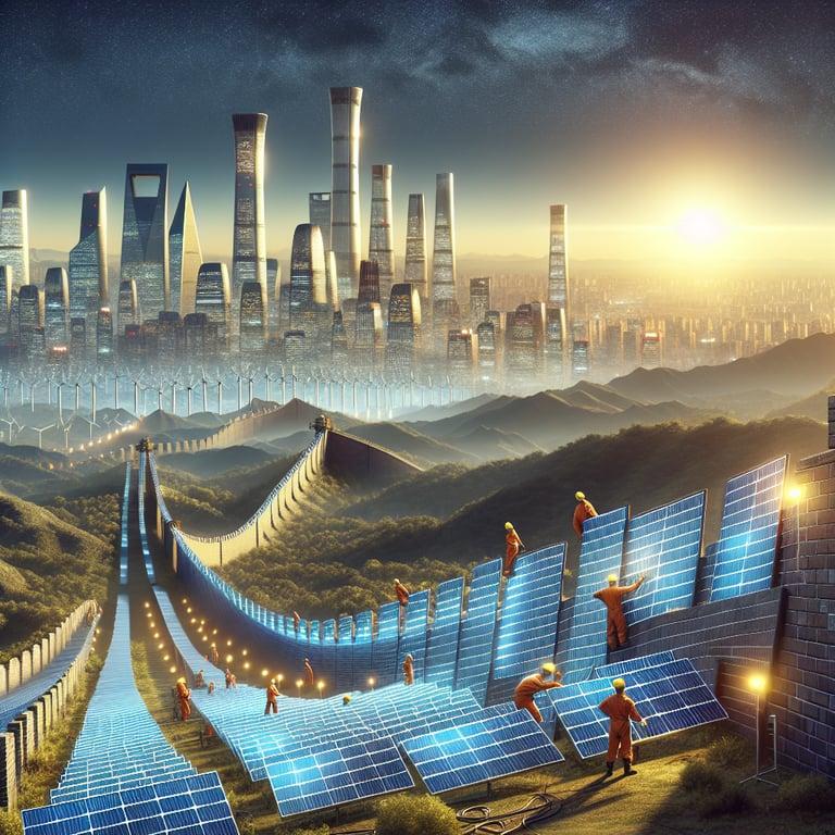 Banner for China's Solar Megaproject: The 'Solar Great Wall' to Power Beijing by 2030!