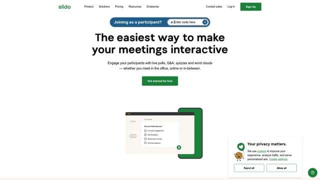 Thumbnail image for Slido.com