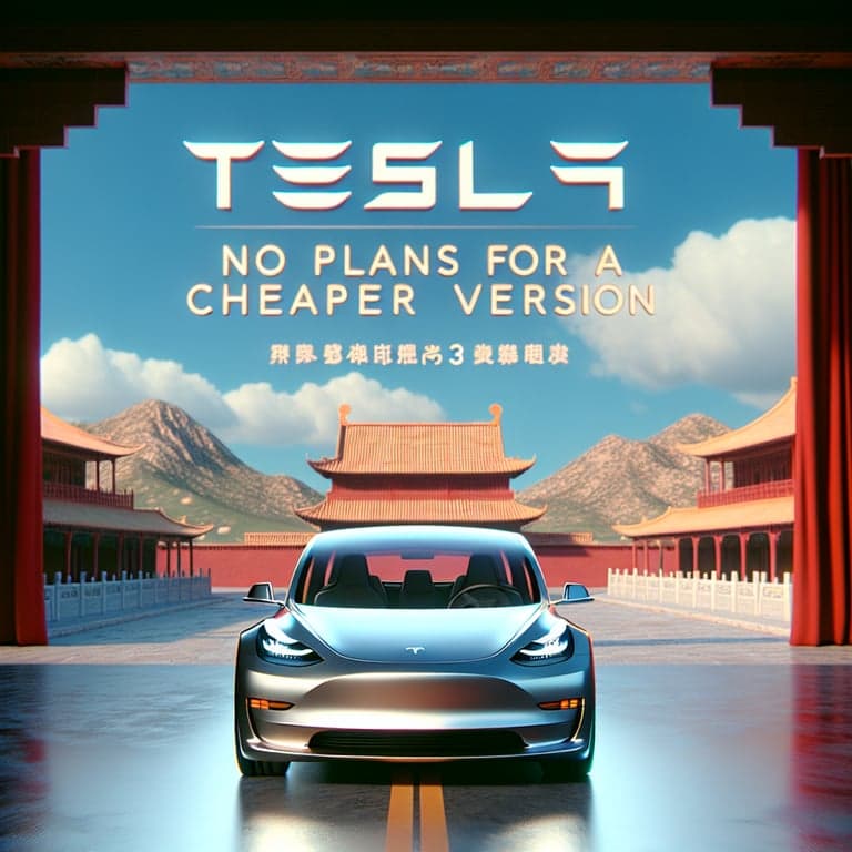 Tesla Shuts Down Rumors of Budget Model 3 in China: No Plans for a Cheaper Version