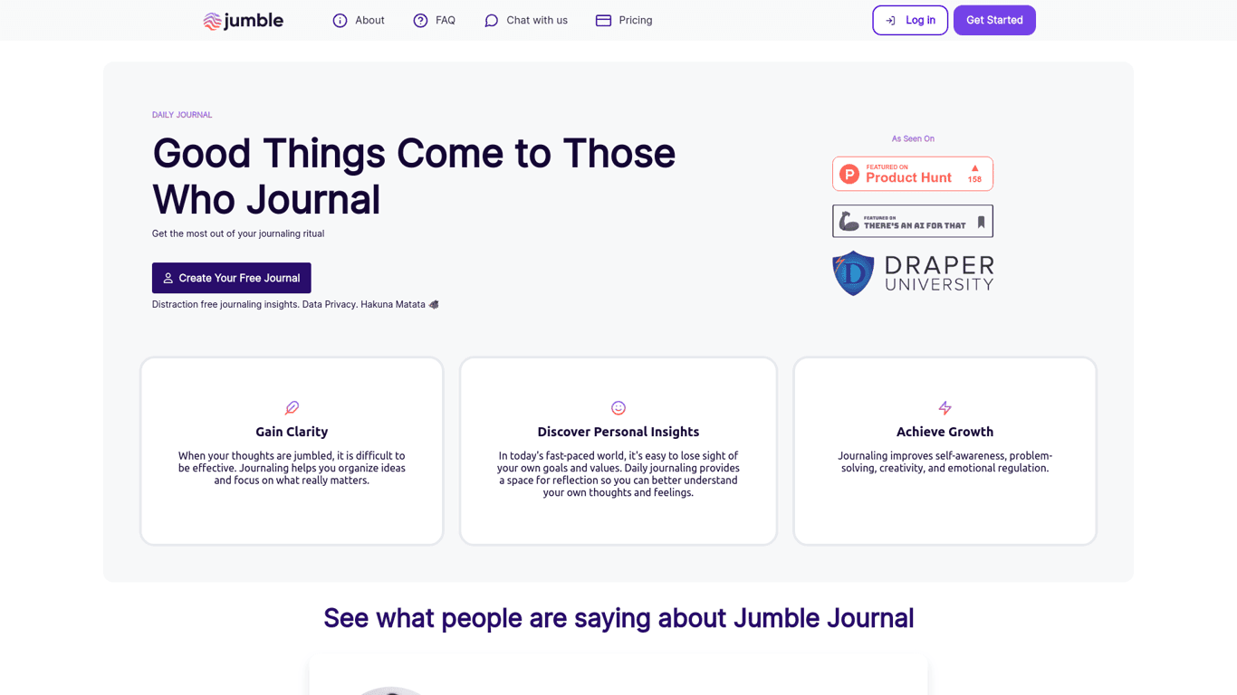 Jumblejournal screenshot