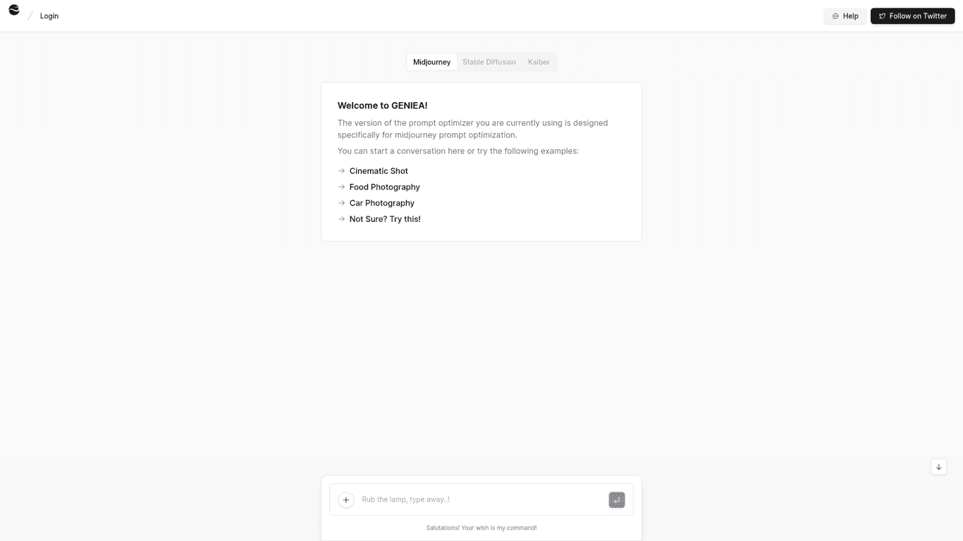 Geniea screenshot