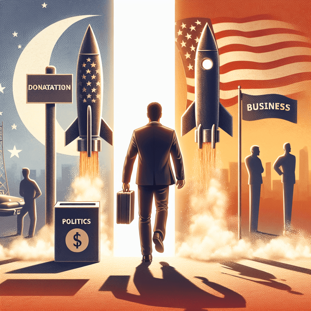 Banner for Elon Musk Steps Back from Political Spending, Refocusing on Business