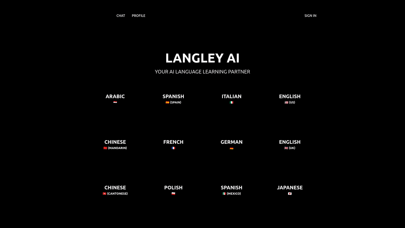 Langley AI screenshot
