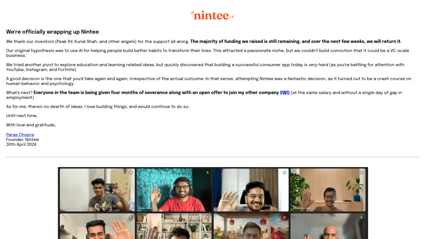 Nintee screenshot