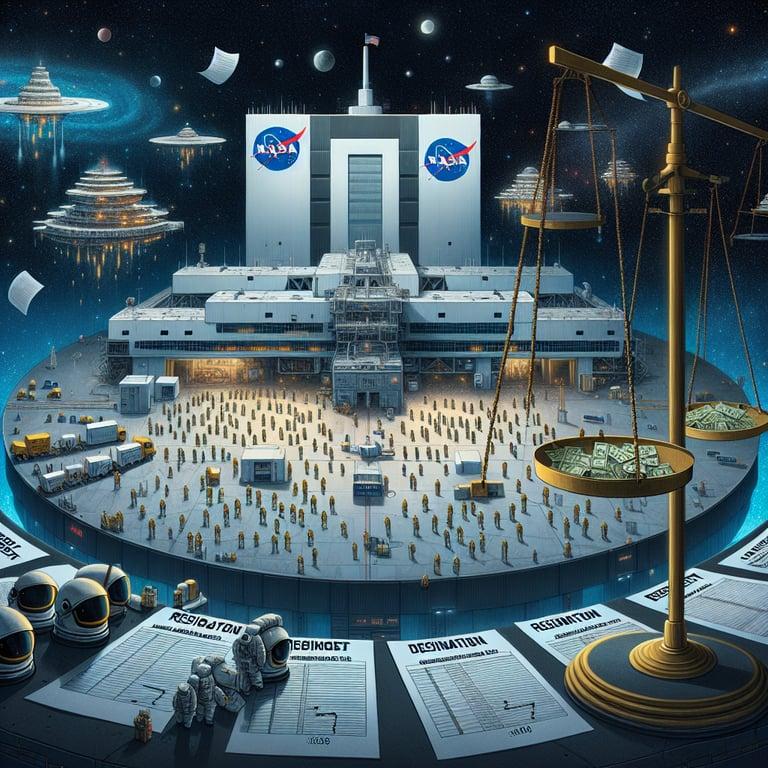Banner for NASA's Workforce Takes a Hit: Nearly 4,000 Employees Resign Amidst Budget Cuts