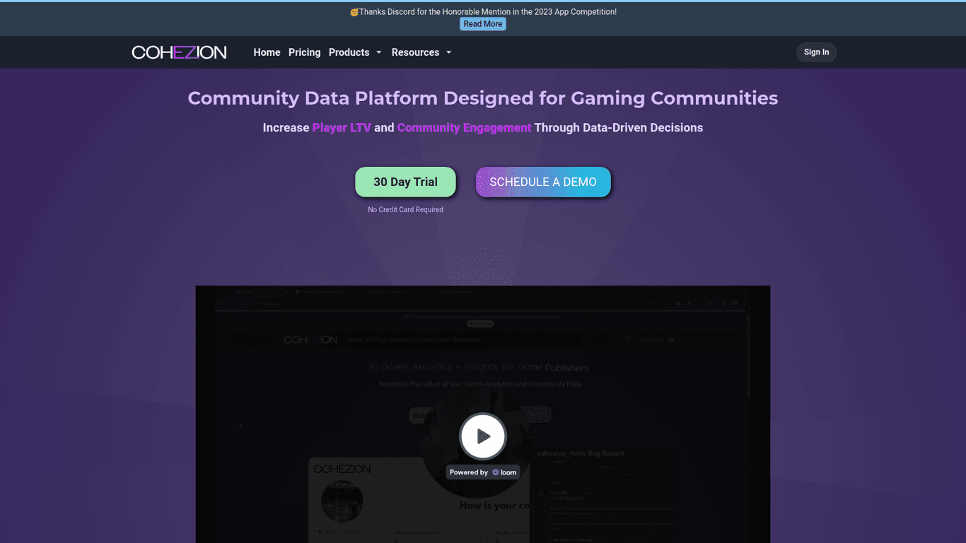 COHEZION screenshot