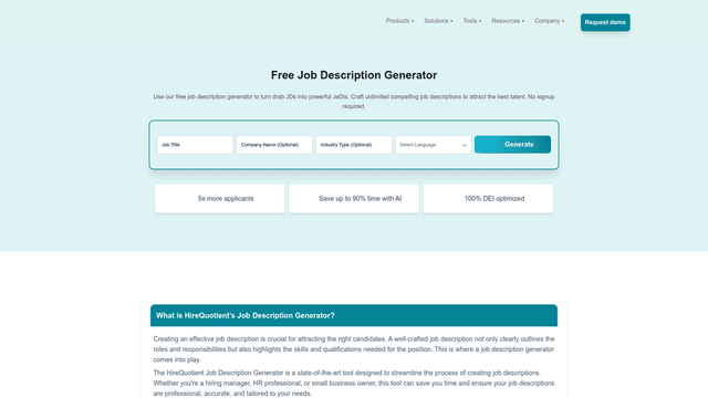 Thumbnail image for Free Job Description Generator