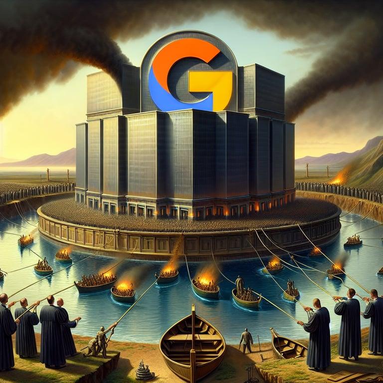 Banner for Google in Hot Water: US Government's Bid to Dismantle Tech Giant Over Search Monopoly
