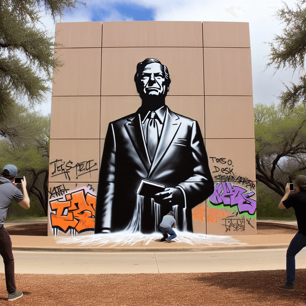Elon Musk's Colossal Bust Faces Vandalism in Texas: Artful Controversy or Mischief?