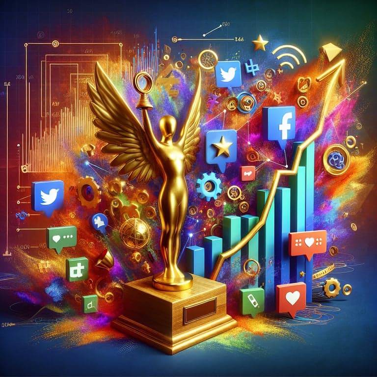 Banner for Oscars Make Social Media Splash: New Campaign Rules Modernize the Game