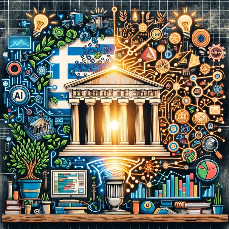 Banner for Greece Partners with OpenAI to Revolutionize Education and Startups with AI Tools