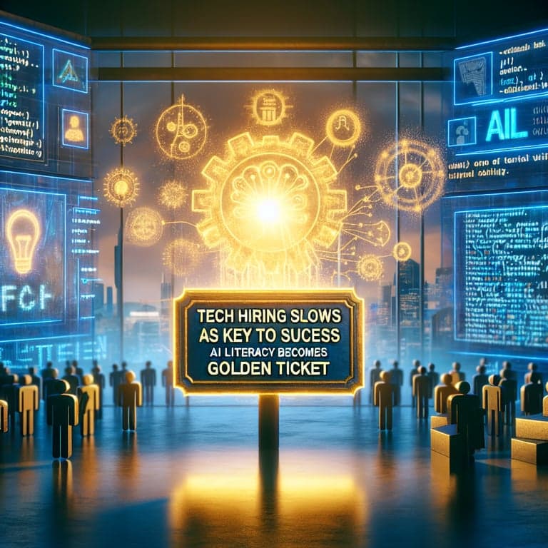 Banner for Tech Hiring Slows But Skills Rise as Key to Success: AI Literacy Becomes Golden Ticket