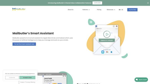 Thumbnail image for Smart Email Assistant By Mailbutler